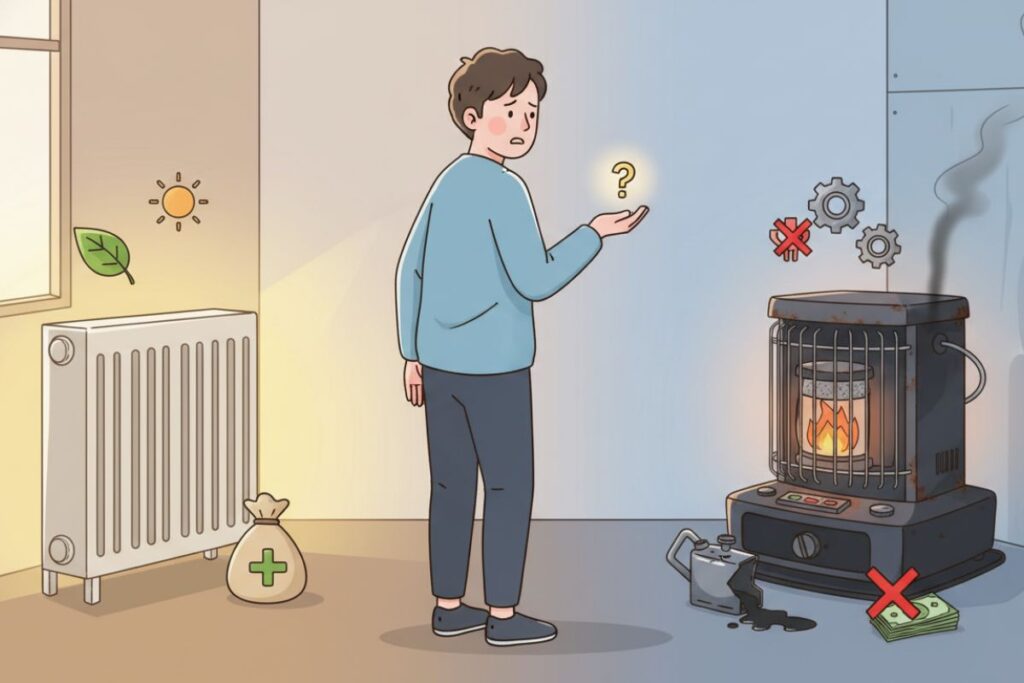 avantages et inconvénients du chauffage au pétrole