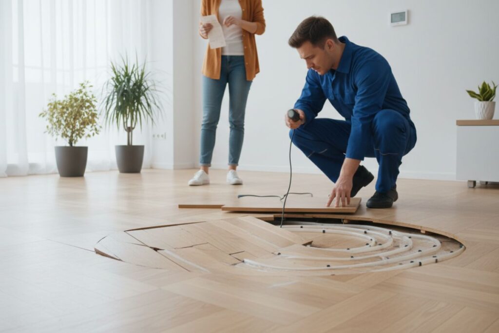 inconvénients du chauffage au sol