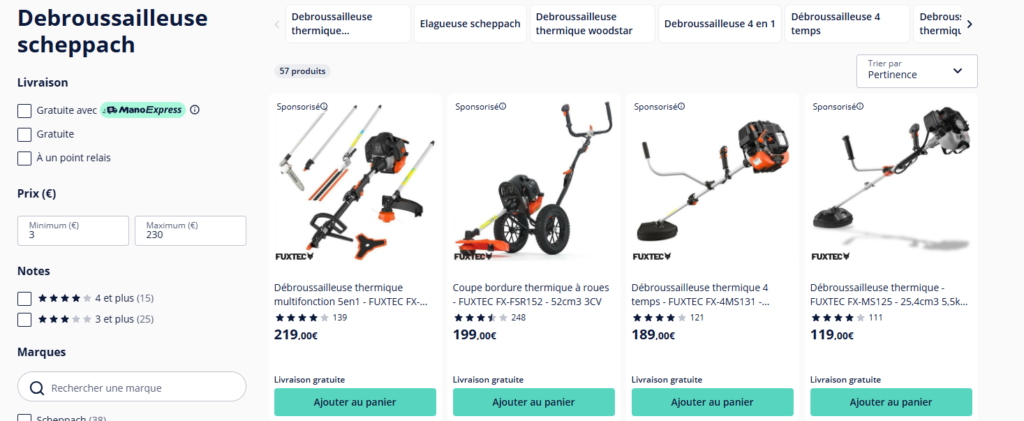 avis Débroussailleuse Scheppach